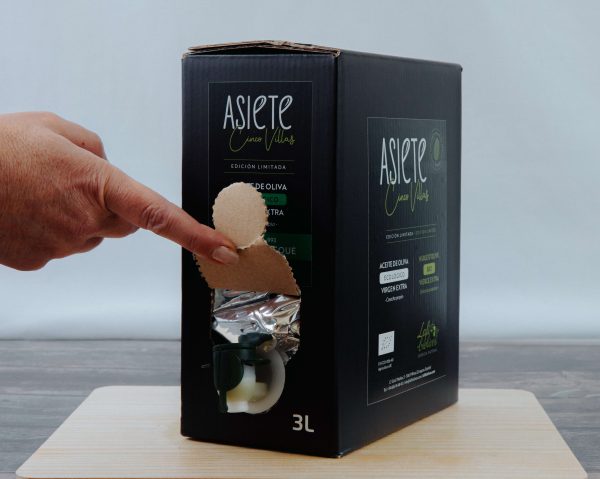 Aceite de Oliva Virgen Extra ecológico: Royeta de Asque. Caja de 6x3 litros. - Imagen 4